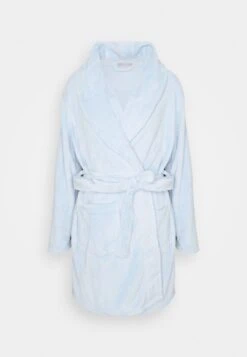 Anna Field LADIES PLUSH BATHROBE - Bademantel - Blue -Anna Field 27d22a57547a40c6939f87385bfea79d