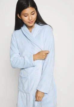 Anna Field LADIES PLUSH BATHROBE - Bademantel - Blue -Anna Field 31ed8d417c8f4f52bb99a7a97a9dbba2