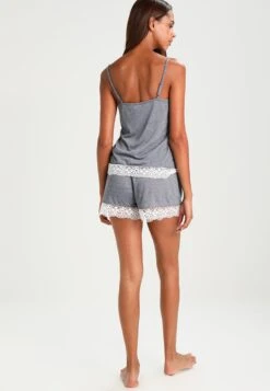 Anna Field SET - Nachtwäsche Set - Off-white/dark Blue -Anna Field 33d0e936af774883bb2b5a180610a668