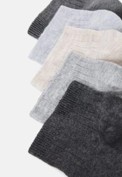 Anna Field SOFT RIBBED SNEAKER SOCKS 5PACK - Socken - Grey/beige -Anna Field 4010b48a74154ceaaf9887b50306fda9