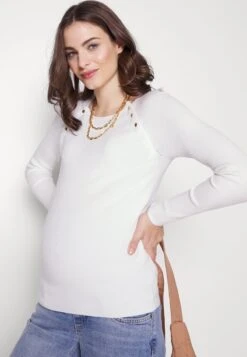 NURSING - BUTTON OPENING - Strickpullover - White 11 NURSING - BUTTON OPENING - Strickpullover - White -Anna Field 4b78fcc94aeb475a964819c45a823428
