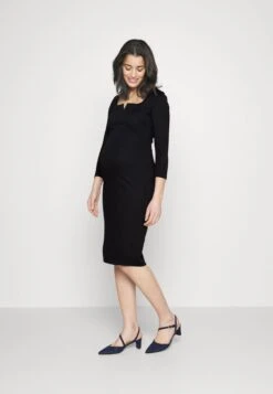 NOTCH NECKLINE MIDI DRESS - Jerseykleid - Black -Anna Field 745887bcaafc454abffcdfca4f151e44 1