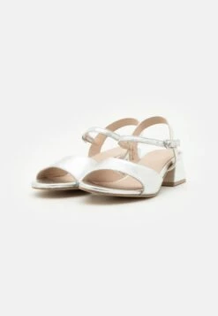 Anna Field LEATHER - Riemensandalette - Silver -Anna Field ac1dbf71649341b6b06f16ddd3c3c994