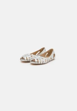 Anna Field LEATHER - Peeptoe Ballerina - Silver 10 Anna Field LEATHER - Peeptoe Ballerina - Silver -Anna Field b673a47000fc4e708310e2dd0aee60d5