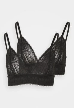 Anna Field 2PP GREER LACE BRALETTE - Triangel BH - Black -Anna Field b9b6929adb6c41eb8ef4174a6d888c59