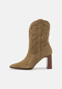 Anna Field LEATHER - Cowboy-/Bikerstiefelette - Khaki -Anna Field c38591f49a884f29a5c2f231c6bdcb8c