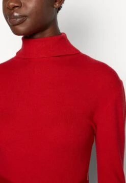 Anna Field ROLLKRAGEN RIPP MINI STRICKKLEID MIT GÜRTEL - Strickkleid - Red -Anna Field e229e9715e964e678ca460f88b8a65a3