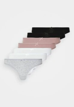 Anna Field GEORGINA 7PP THONG COTTON - String - Black/pink 13 Anna Field GEORGINA 7PP THONG COTTON - String - Black/pink -Anna Field f7e37a093e7540a8968047bd027eefeb
