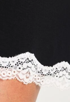 Anna Field HEIDI LONG SLEEVES VISCOSE NIGHTDRESS - Nachthemd - Black -Anna Field f833b7133ba747e99510b29e29947484